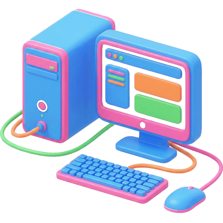 Colorful computer illustration